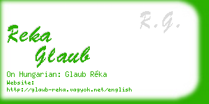 reka glaub business card